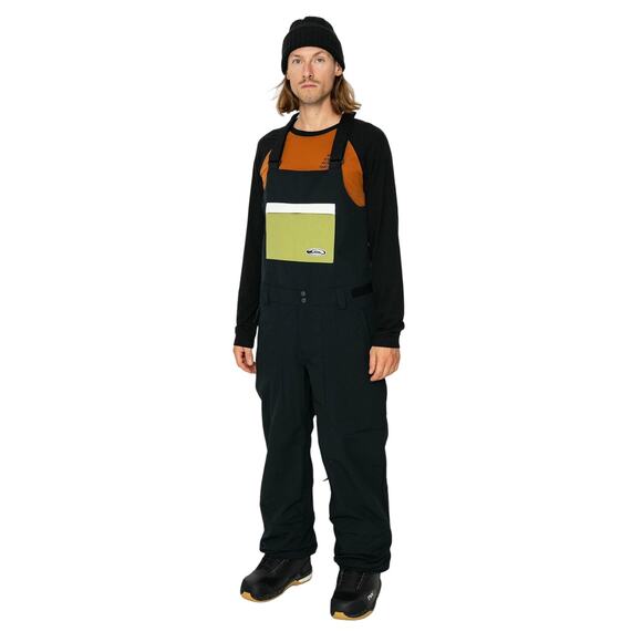 Quicksilver Size S Black Fly High Bib Snow Pants Snowboard Waterproof HR2-26